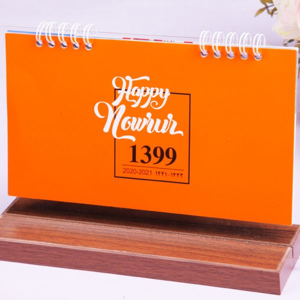تقویم رومیزی چوبی و شیشه | تقویم رومیزی ارزان 1400 مدل مینیاتور
